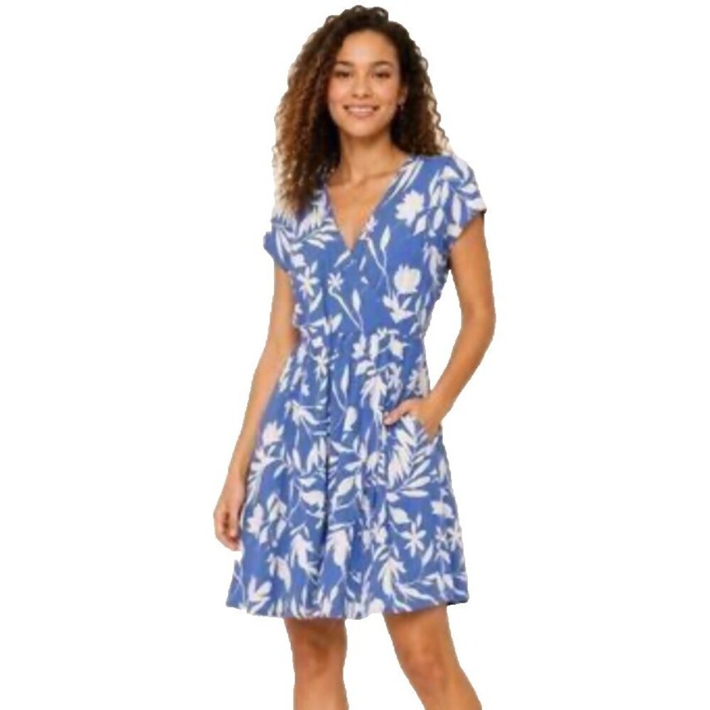 PACT Organic Women’s Organic Cotton Faux Wrap Mini Dress size S NWOT